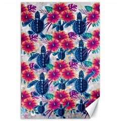 Tropical Flowers Turtles Cbdoilprincess 9a8efa63-1b6b-4226-a85c-858859e581d8 Canvas 20  X 30  by CBDOilPrincess1