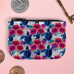 Tropical Flowers Turtles Cbdoilprincess 9a8efa63-1b6b-4226-a85c-858859e581d8 Mini Coin Purse by CBDOilPrincess1