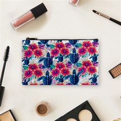 Tropical Flowers Turtles Cbdoilprincess 9a8efa63-1b6b-4226-a85c-858859e581d8 Cosmetic Bag (small) by CBDOilPrincess1