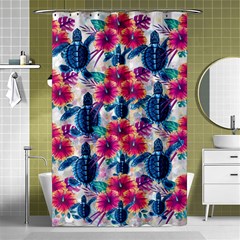 Tropical Flowers Turtles Cbdoilprincess 9a8efa63-1b6b-4226-a85c-858859e581d8 Shower Curtain 48  X 72  (small) 