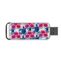 Tropical Flowers Turtles Cbdoilprincess 9a8efa63-1b6b-4226-a85c-858859e581d8 Portable Usb Flash (two Sides) by CBDOilPrincess1