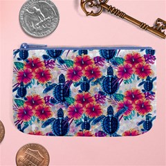 Tropical Flowers Turtles Cbdoilprincess 9a8efa63-1b6b-4226-a85c-858859e581d8 Large Coin Purse