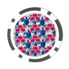 Tropical Flowers Turtles Cbdoilprincess 9a8efa63-1b6b-4226-a85c-858859e581d8 Poker Chip Card Guard (10 Pack) by CBDOilPrincess1