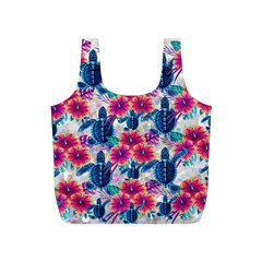 Tropical Flowers Turtles Cbdoilprincess 9a8efa63-1b6b-4226-a85c-858859e581d8 Full Print Recycle Bag (s) by CBDOilPrincess1