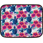 Tropical Flowers Turtles CBDOilPrincess 9a8efa63-1b6b-4226-a85c-858859e581d8 Fleece Blanket (Mini) 35 x27  Blanket