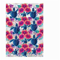 Tropical Flowers Turtles Cbdoilprincess 9a8efa63-1b6b-4226-a85c-858859e581d8 Small Garden Flag (two Sides) by CBDOilPrincess1