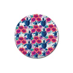 Tropical Flowers Turtles Cbdoilprincess 9a8efa63-1b6b-4226-a85c-858859e581d8 Magnet 3  (round)