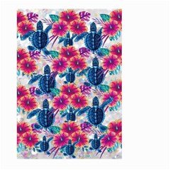 Tropical Flowers Turtles Cbdoilprincess 9a8efa63-1b6b-4226-a85c-858859e581d8 Large Garden Flag (two Sides) by CBDOilPrincess1