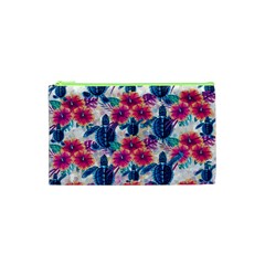 Tropical Flowers Turtles Cbdoilprincess 9a8efa63-1b6b-4226-a85c-858859e581d8 Cosmetic Bag (xs) by CBDOilPrincess1