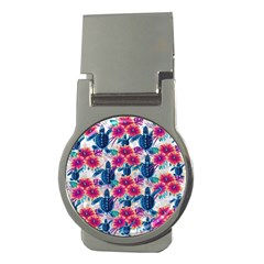 Tropical Flowers Turtles Cbdoilprincess 9a8efa63-1b6b-4226-a85c-858859e581d8 Money Clips (round) 