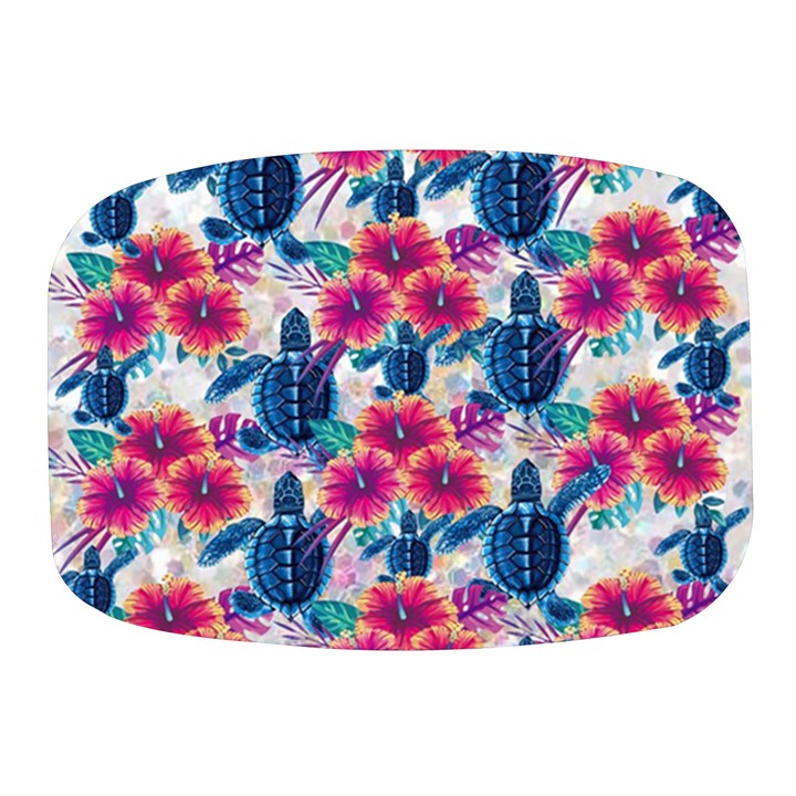 Tropical Flowers Turtles CBDOilPrincess 9a8efa63-1b6b-4226-a85c-858859e581d8 Mini Square Pill Box