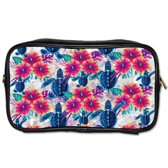 Tropical Flowers Turtles Cbdoilprincess 9a8efa63-1b6b-4226-a85c-858859e581d8 Toiletries Bag (one Side) by CBDOilPrincess1