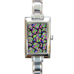 Vibrant Colors Cbdoilprincess 47064993-d0bc-4cda-b403-dc84c3d564a3 Rectangle Italian Charm Watch