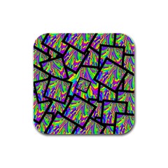 Vibrant Colors Cbdoilprincess 47064993-d0bc-4cda-b403-dc84c3d564a3 Rubber Square Coaster (4 Pack)  by CBDOilPrincess1