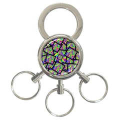 Vibrant Colors Cbdoilprincess 47064993-d0bc-4cda-b403-dc84c3d564a3 3-ring Key Chain