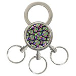 Vibrant Colors CBDOilPrincess 47064993-d0bc-4cda-b403-dc84c3d564a3 3-Ring Key Chain Front