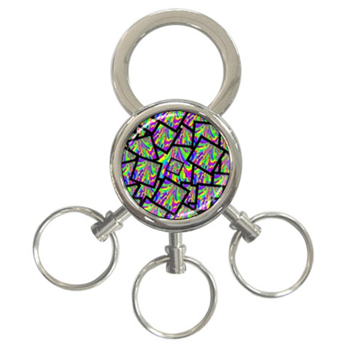 Vibrant Colors CBDOilPrincess 47064993-d0bc-4cda-b403-dc84c3d564a3 3-Ring Key Chain