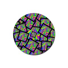 Vibrant Colors Cbdoilprincess 47064993-d0bc-4cda-b403-dc84c3d564a3 Rubber Round Coaster (4 Pack)  by CBDOilPrincess1