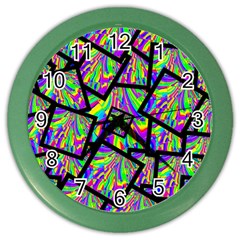 Vibrant Colors Cbdoilprincess 47064993-d0bc-4cda-b403-dc84c3d564a3 Color Wall Clock by CBDOilPrincess1