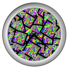 Vibrant Colors Cbdoilprincess 47064993-d0bc-4cda-b403-dc84c3d564a3 Wall Clock (silver) by CBDOilPrincess1