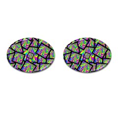 Vibrant Colors Cbdoilprincess 47064993-d0bc-4cda-b403-dc84c3d564a3 Cufflinks (oval) by CBDOilPrincess1