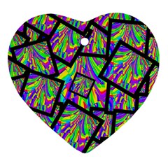 Vibrant Colors Cbdoilprincess 47064993-d0bc-4cda-b403-dc84c3d564a3 Heart Ornament (two Sides)