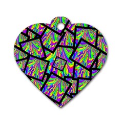 Vibrant Colors Cbdoilprincess 47064993-d0bc-4cda-b403-dc84c3d564a3 Dog Tag Heart (one Side)