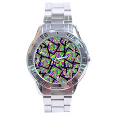 Vibrant Colors Cbdoilprincess 47064993-d0bc-4cda-b403-dc84c3d564a3 Stainless Steel Analogue Watch by CBDOilPrincess1