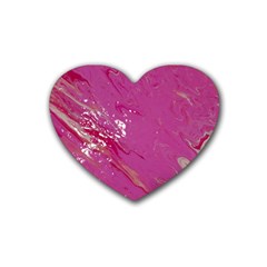 My Pour Cup Painting 1 Cbdoilprincess B85ce3ba-6b55-4b89-b882-d6eeb79129ac Rubber Coaster (heart)  by CBDOilPrincess1