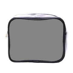 Battleship Grey Mini Toiletries Bag (one Side) by FabChoice