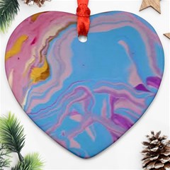 My Pour Cup Painting 7 0 Cbdoilprincess  C149feb1-a8f0-4fc5-9cab-9aea5d60a71c Heart Ornament (two Sides) by CBDOilPrincess1