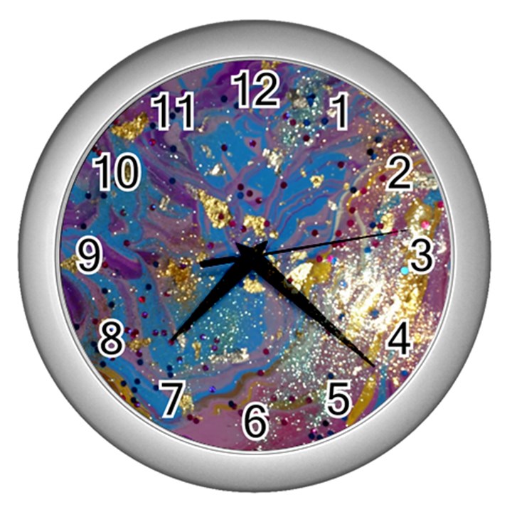 My Pour Cup Painting 7.1 CBDOilPrincess   Df5b0c77-5a26-49cd-826f-75cf5d9c0a00 Wall Clock (Silver)