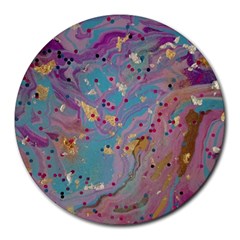 My Pour Cup Painting 7 2 Cbdoilprincess    3e784cd8-e6d8-4a8a-b63e-e3fb6a978394 Round Mousepads by CBDOilPrincess1