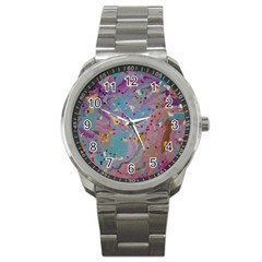 My Pour Cup Painting 7 2 Cbdoilprincess    3e784cd8-e6d8-4a8a-b63e-e3fb6a978394 Sport Metal Watch by CBDOilPrincess1