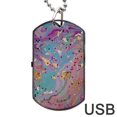 My Pour Cup Painting 7 2 Cbdoilprincess    3e784cd8-e6d8-4a8a-b63e-e3fb6a978394 Dog Tag Usb Flash (two Sides) by CBDOilPrincess1