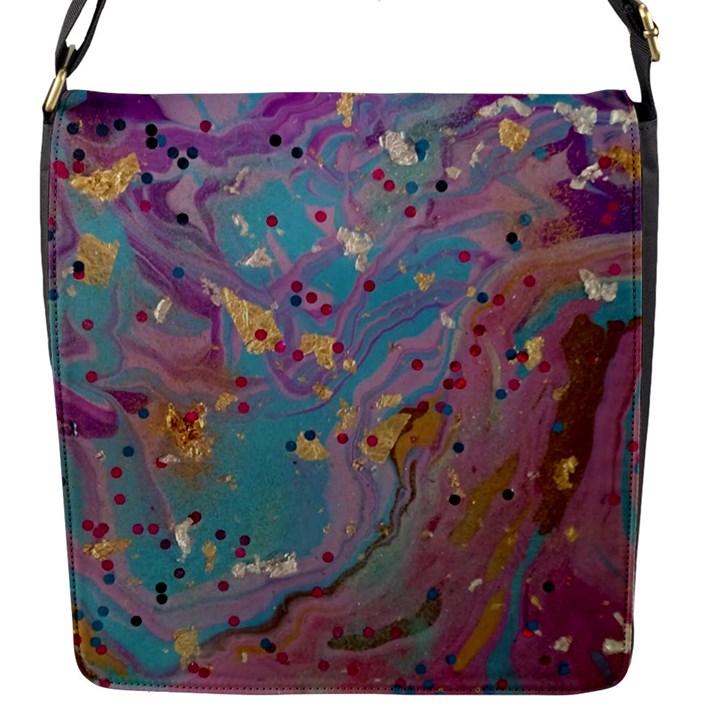 My Pour Cup Painting 7.2 CBDOilPrincess    3e784cd8-e6d8-4a8a-b63e-e3fb6a978394 Flap Closure Messenger Bag (S)