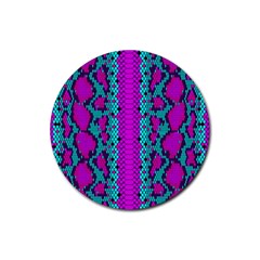 Snake Print Cbdoilprincess 4be14ba2-4032-43e6-a099-7f7e7f0d7362 Rubber Round Coaster (4 Pack)  by CBDOilPrincess1