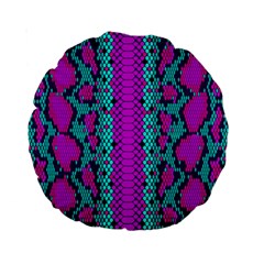 Snake Print Cbdoilprincess 4be14ba2-4032-43e6-a099-7f7e7f0d7362 Standard 15  Premium Round Cushions by CBDOilPrincess1