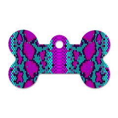 Snake Print Cbdoilprincess 4be14ba2-4032-43e6-a099-7f7e7f0d7362 Dog Tag Bone (one Side) by CBDOilPrincess1