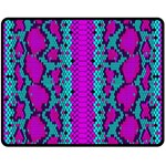 Snake Print CBDOilPrincess 4be14ba2-4032-43e6-a099-7f7e7f0d7362 Double Sided Fleece Blanket (Medium)  58.8 x47.4  Blanket Front