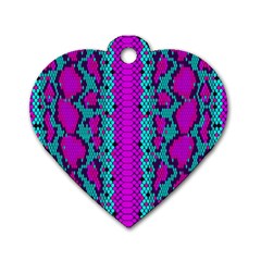 Snake Print Cbdoilprincess 4be14ba2-4032-43e6-a099-7f7e7f0d7362 Dog Tag Heart (one Side) by CBDOilPrincess1