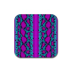 Snake Print Cbdoilprincess 4be14ba2-4032-43e6-a099-7f7e7f0d7362 Rubber Coaster (square)  by CBDOilPrincess1