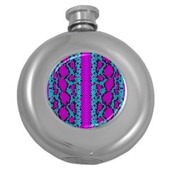 Snake Print Cbdoilprincess 4be14ba2-4032-43e6-a099-7f7e7f0d7362 Round Hip Flask (5 Oz) by CBDOilPrincess1