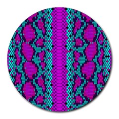 Snake Print Cbdoilprincess 4be14ba2-4032-43e6-a099-7f7e7f0d7362 Round Mousepads