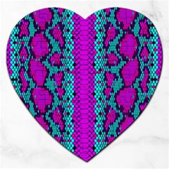 Snake Print Cbdoilprincess 4be14ba2-4032-43e6-a099-7f7e7f0d7362 Jigsaw Puzzle (heart) by CBDOilPrincess1