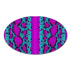 Snake Print Cbdoilprincess 4be14ba2-4032-43e6-a099-7f7e7f0d7362 Oval Magnet by CBDOilPrincess1