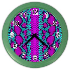 Snake Print Cbdoilprincess 4be14ba2-4032-43e6-a099-7f7e7f0d7362 Color Wall Clock by CBDOilPrincess1