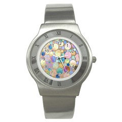 Tiles Cbdoilprincess Eb49aa06-f1b9-412e-836d-30c28dd8f7d9 Stainless Steel Watch by CBDOilPrincess1