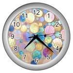 Tiles CBDOilPrincess Eb49aa06-f1b9-412e-836d-30c28dd8f7d9 Wall Clock (Silver) Front