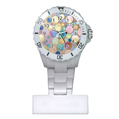 Tiles Cbdoilprincess Eb49aa06-f1b9-412e-836d-30c28dd8f7d9 Plastic Nurses Watch by CBDOilPrincess1